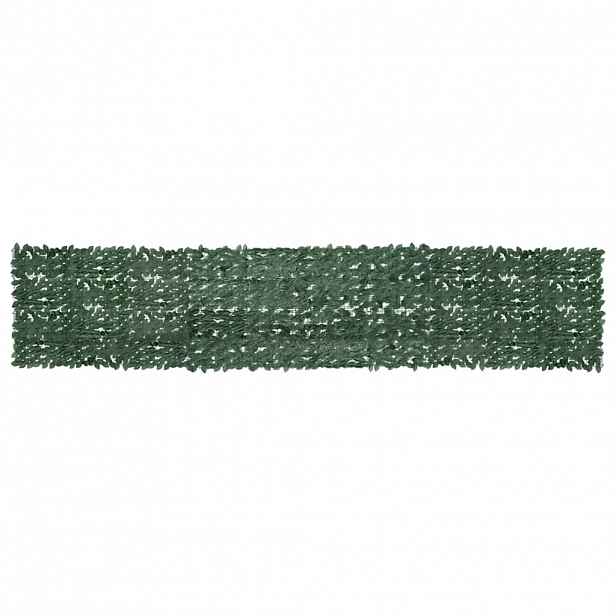 vidaXL Balkónová zástěna s tmavě zelenými listy 500 x 100 cm