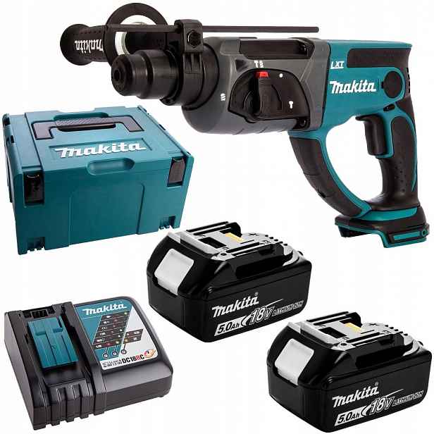 Vrtačka Makita DHR202RTJ 18V Lxt 2x5Ah 1,9 J Sds 3 funkce kufr
