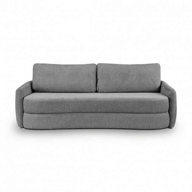 MID.YOU ROZKLÁDACÍ POHOVKA, textil, šedá