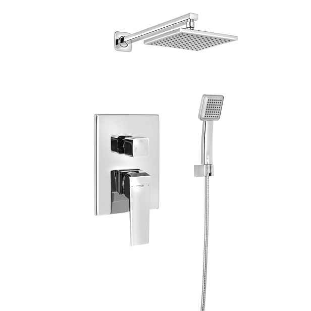 Aqualine RITMO podomítkový sprchový set s pákovou baterií, 2 výstupy, chrom
