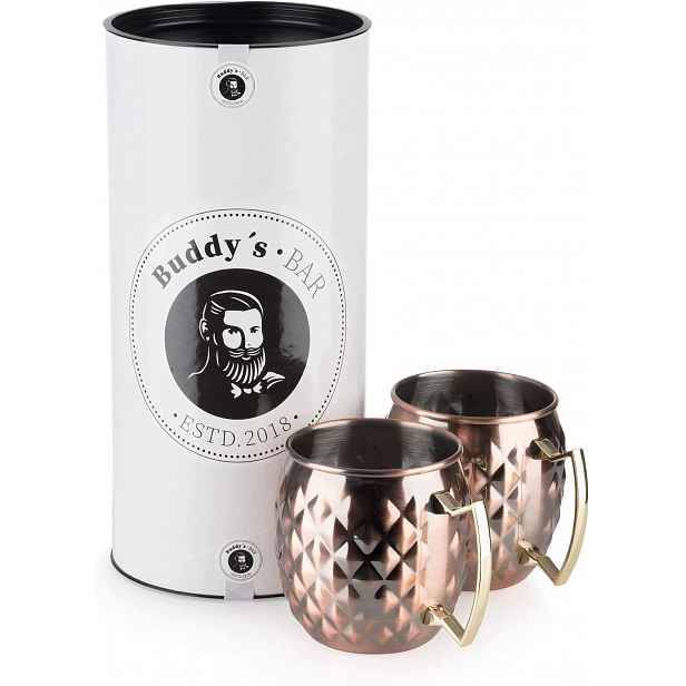 Džbány Moscow Mule 500ML Nerezová Ocel Vzor Ananasu Sada 2 Ks