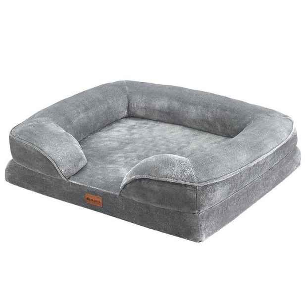 Juskys 107435 pelíšek pro psy 72x60x17 cm ortopedický šedá
