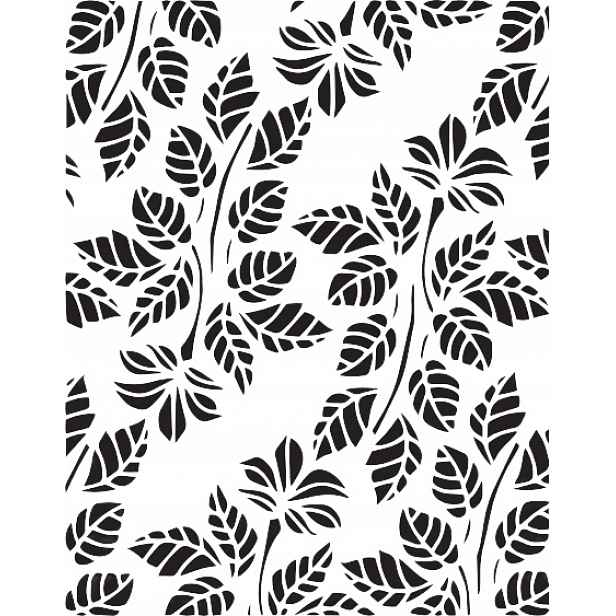 Omítací Šablona LuxBud Flowers 3 92 x 72 cm Opakovaně použitelná