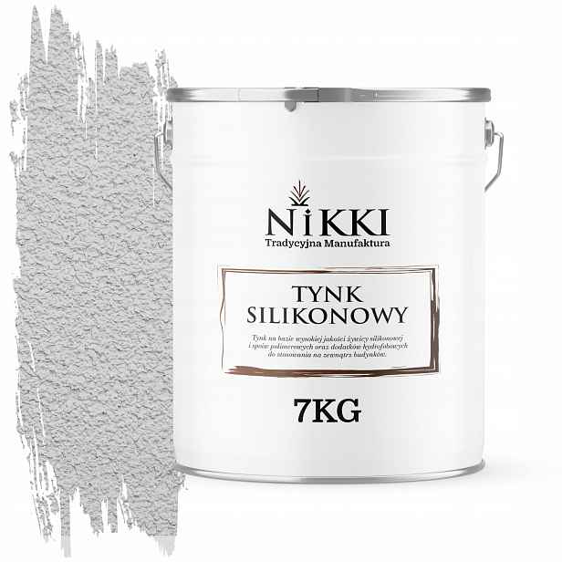 Silikonová Fasádní Omítka Bílá Zlomená Do Šedé F251 7KG Granulace 1.5mm