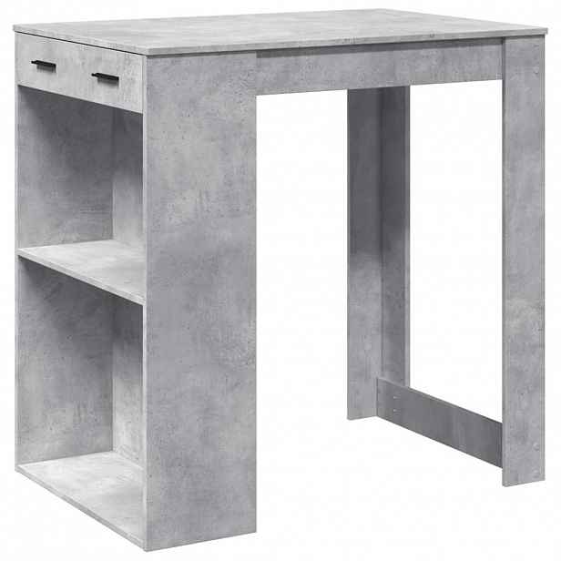 vidaXL Barový stůl betonově šedý 102 x 70 x 103,5 cm kompozitní dřevo