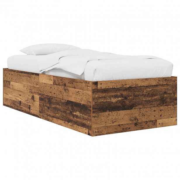 vidaXL Postel na podlaze Staré dřevo 80 x 200 cm Kompozitní dřevo