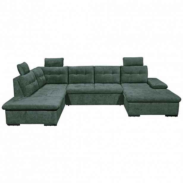Livetastic SEDACÍ SOUPRAVA, textil, tmavě zelená