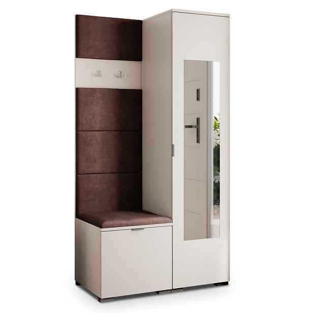 MASSENO MODERNÍ PŘEDSÍŇOVÁ SESTAVA VIRA, 95/181/51 cm, kašmírová