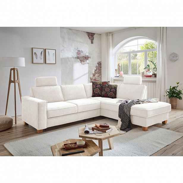 Sit & More ROHOVÁ SEDAČKA, textil, krémová