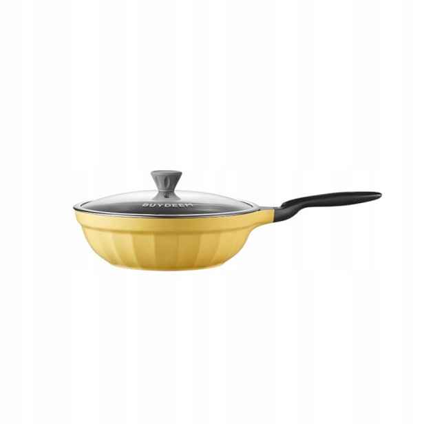 Buydeem Hliníková Nepřilnavá Pánev 30 CM CP102 Mellow Yellow