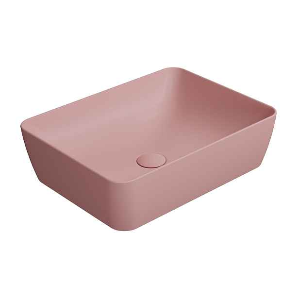 GSI SAND/NUBES keramické umyvadlo na desku 50x38cm, blush mat
