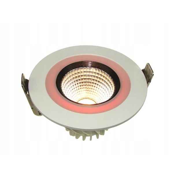 Led světlo Cob Calon 7W+3W teplá bílá+černá barva