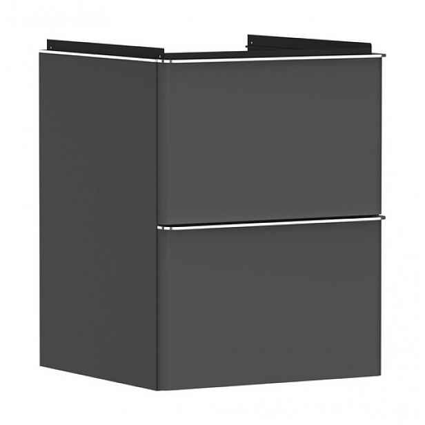 Skříňka pod umyvadlo bez umyvadla Hansgrohe Xelu Q 48x62,5x47,5 cm šedá matná 54020000