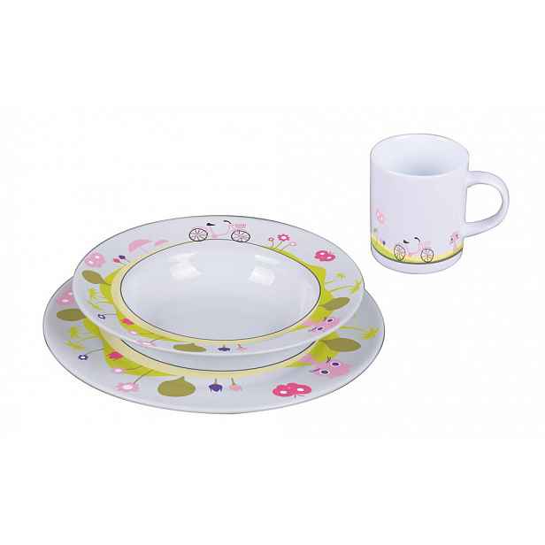 Sambonet Jenny the Bike sada dětského porcelánu, 3 ks