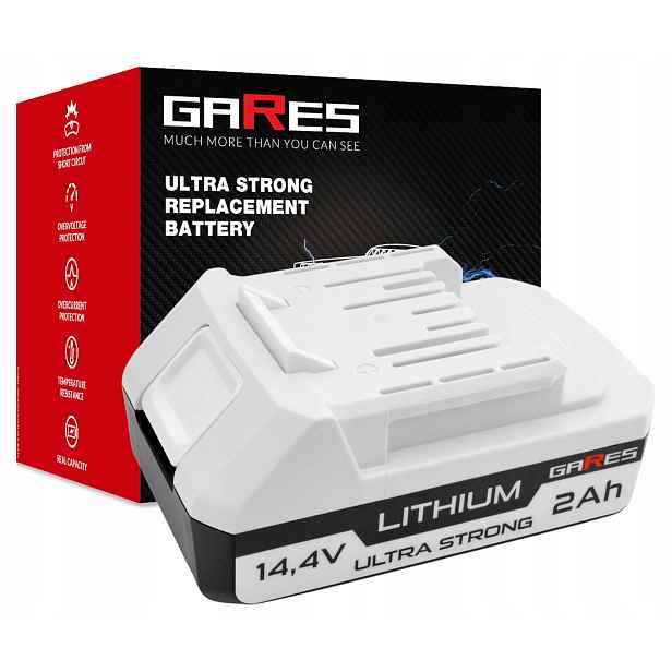 Akumulátor Gares pro Makita BL1411G BL1413G BL1415G DF347D 14,4V 2,0Ah