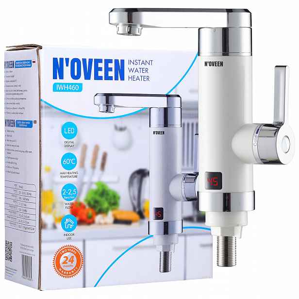 Elektrický průtokový ohřívač vody 240V Noveen IWH460 na desku