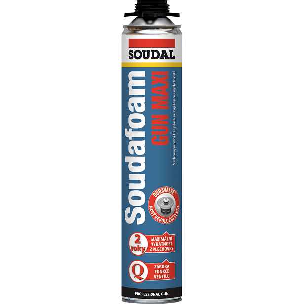 Pěna polyuretanová Soudal Soudafoam GUN MAXI 820 ml