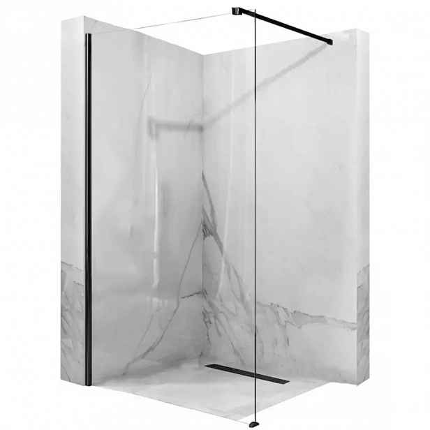 Sprchová zástěna Walk-in Aero Rea K6597 110x195 black