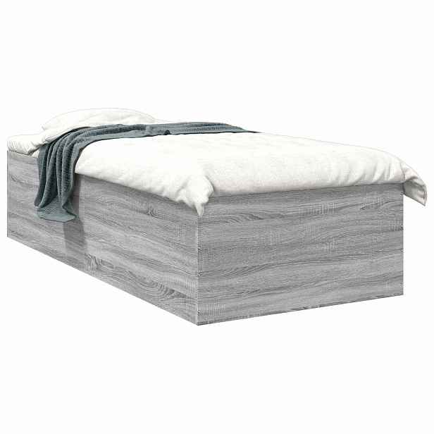 vidaXL Postel na podlaze Šedý Sonoma 80 x 200 cm Kompozitní dřevo