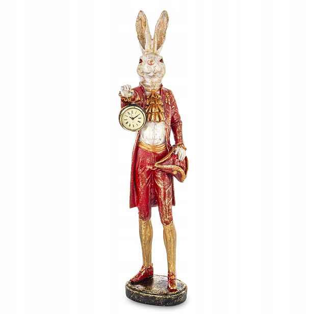Vysoká figurka Pierrot Králík s hodinami 72 cm Dekorace Dárek