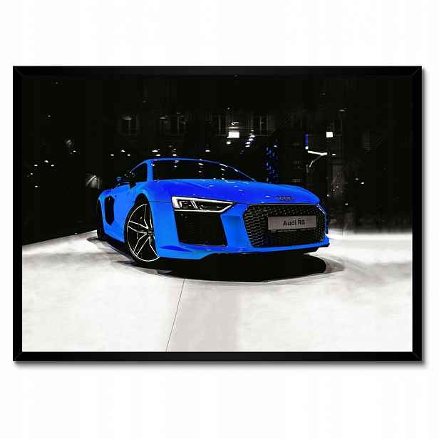 Plakáty v rámu 70x50 Modré Audi Audica R8