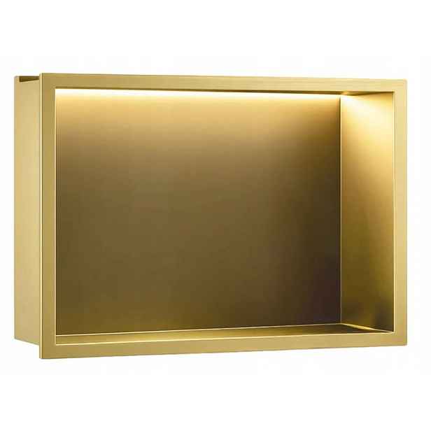 Led Výklopná Police 30x45x10 cm Brush Gold Rea