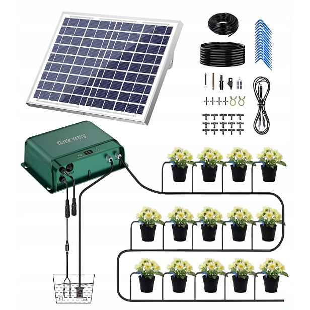Solární zavlažovací systém Hydroogród pro 30 rostlin 2200 mAh