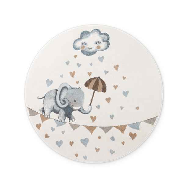Dětský kusový koberec Villeroy & Boch Boho Kids 106303 Cream Multicolor kruh, 160x160 (průměr) kruh, bílá, vícebarevná, dětský pokoj, Villeroy & Boch