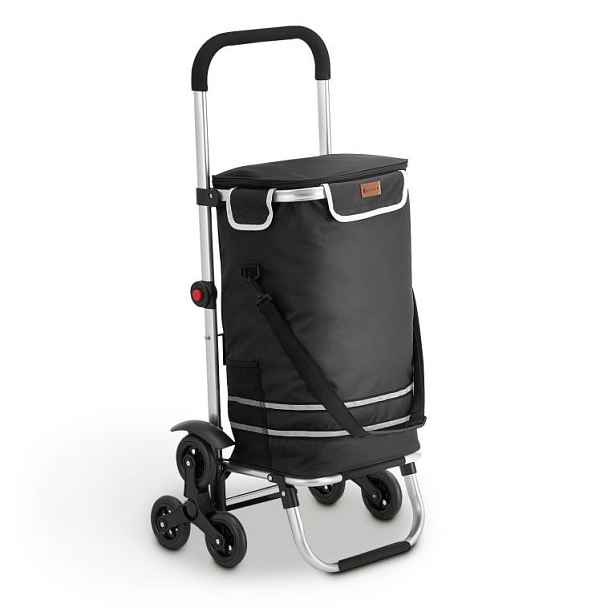 Juskys 106566 nákupní vozík černý 56 l