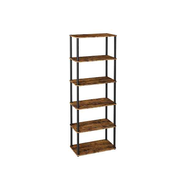 SONGMICS Regál Vasagle Pier 173 cm černý/hnědý