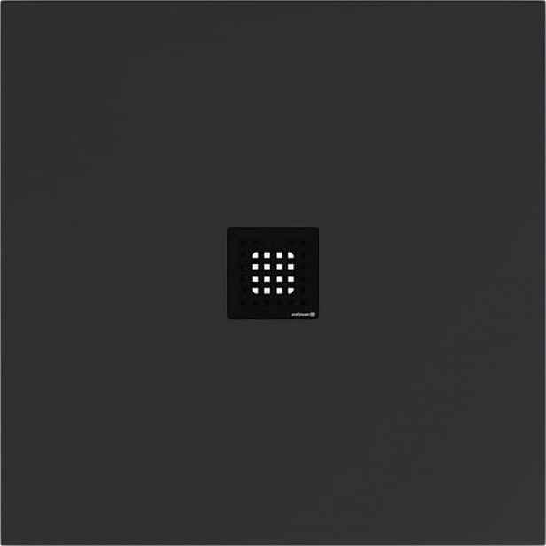 Sprchová vanička čtvercová Polysan Flexia 90x90 cm litý mramor antracit 71546.51