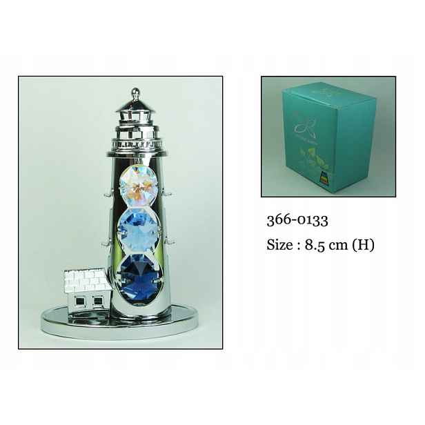 Stříbrná figurka znaku Maják maják Swarovski Crystal jako dárek