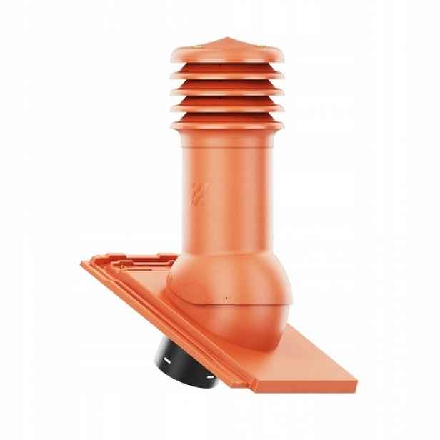 Větrací komín HiVent pro střešní tašky Erlus Linea 150 mm cihlový