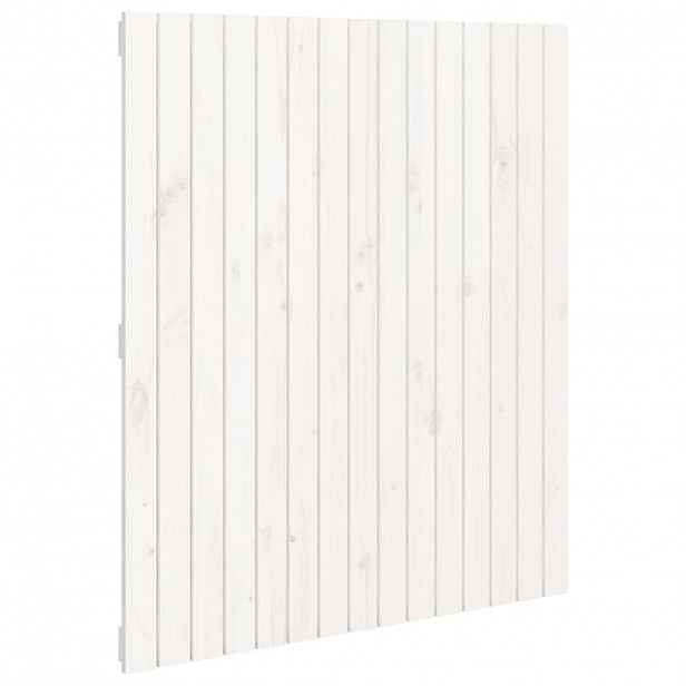 vidaXL Nástěnné čelo postele bílé 95,5x3x110 cm masivní borové dřevo