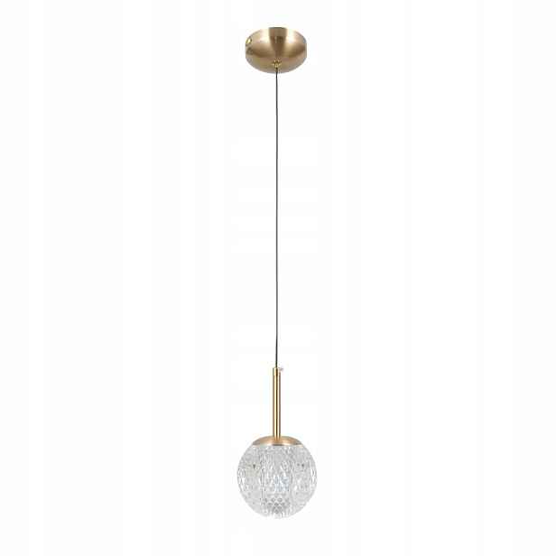 Závěsná lampa zlatá akrylová koule 1xG9 5W Padri Italux