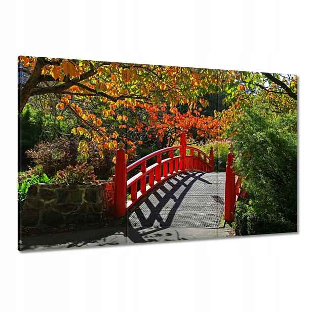 Obrazy 120x80 Červený japonský most