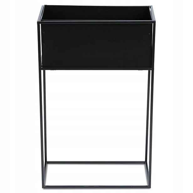 Držák Na Květináč stojící, černý, 70 cm, pergola Loft