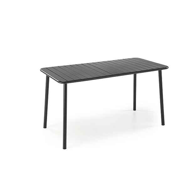 HALMAR Kovový zahradní stůl Bosco 140 cm černý