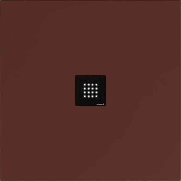 Sprchová vanička čtvercová Polysan Flexia 90x90 cm litý mramor hnědá 71546.71