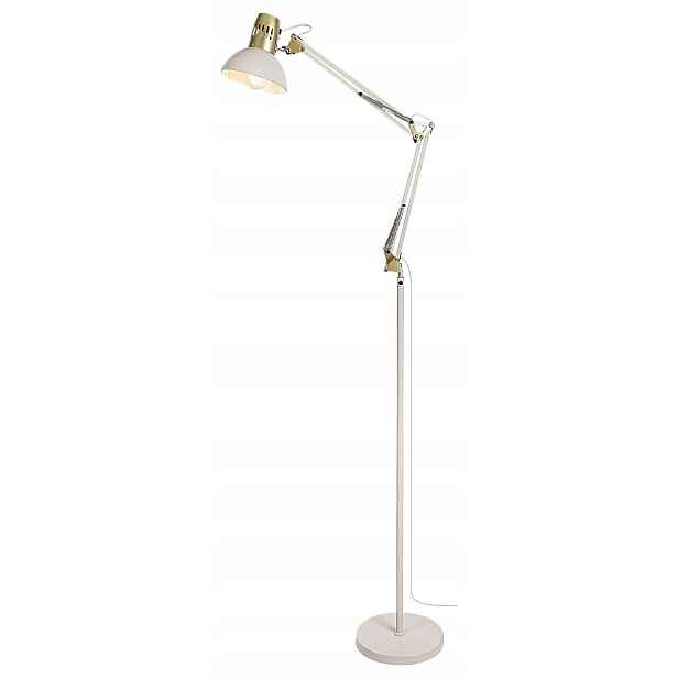 Stojací lampa nastavitelná krémová zlatá industriální 171 cm Rabalux