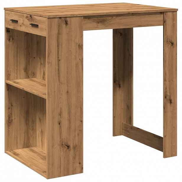 vidaXL Barový stůl dub artisan 102 x 70 x 103,5 cm kompozitní dřevo