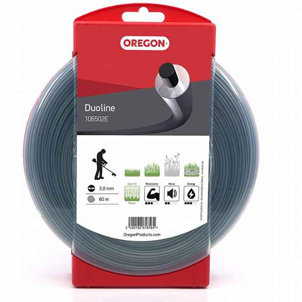 Žací struna Oregon Duoline 3.0 mm 60 M zesílená dvojitá pro kosu