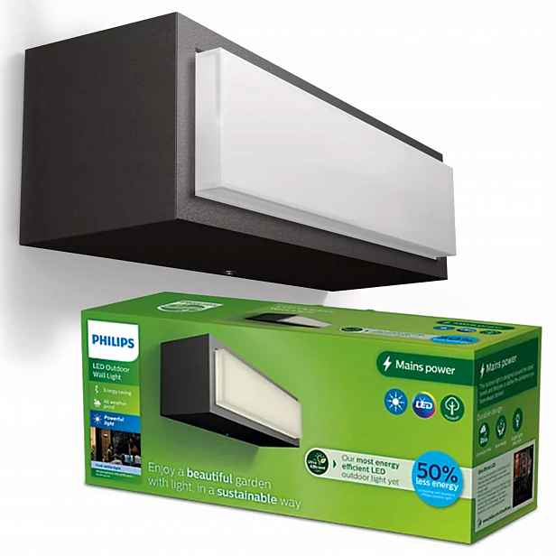 Zahradní Led lampa Fasádní nástěnné svítidlo Stratosphere 3,8W IP44 Philips