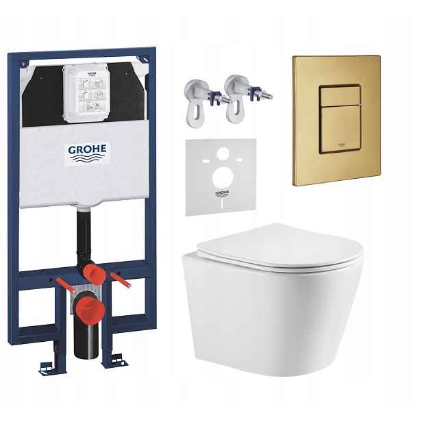 7v1 Sada Wc, Stelaz Grohe Slim Wc Mísa Imprese Tornado Tlačítko