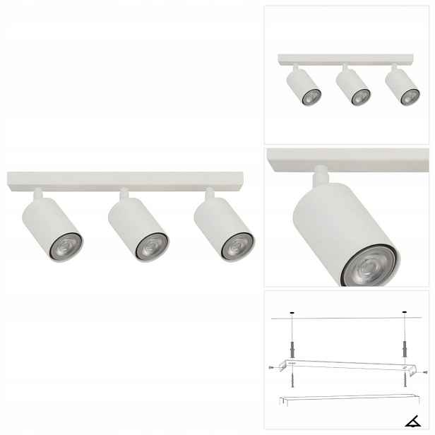Bílá reflektorová lampa Zoom s nastavitelným osvětlením obrazu Sigma Lighting