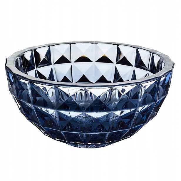 Bohemia Diamantová Miska S Motivem Modré Barvy 280 MM