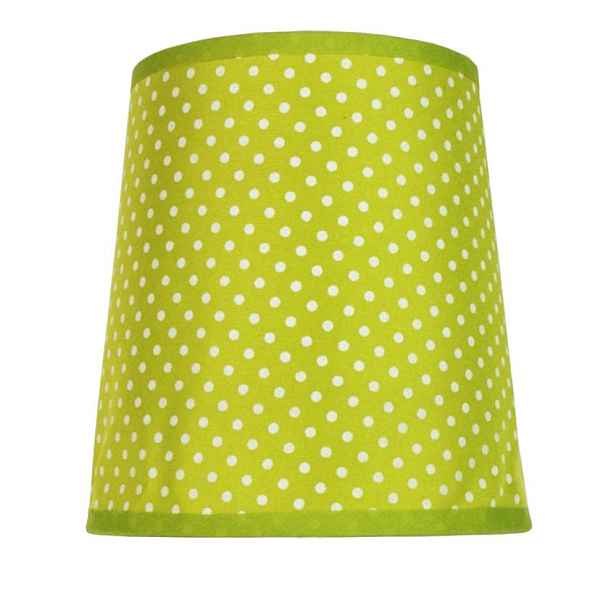 zelené puntíkované stínidlo na lampu Gala