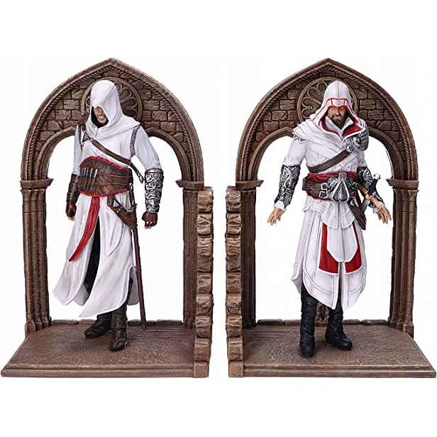 Assassin's Creed Altair a Ezio podpěry na knihy 24 cm 2ks
