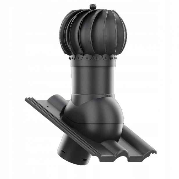 Otočný kulový větrací komín ⌀ 150 mm pro Classic Star, Elegant Antracit
