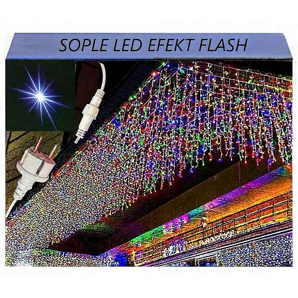Rampouchy 300LED barevné Venkovní Vánoční Osvětlení Na Stromeček Flash